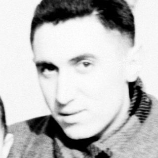 A man and young boy posing indoors together.