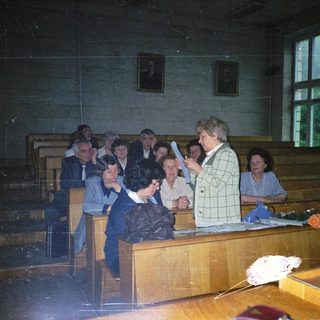 Group in a courtroom during a hearing.