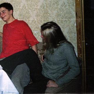 Group gathering at a casual indoor meal.