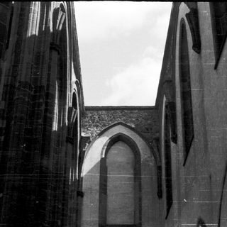 Gothic architecture with pointed arches and tall columns.