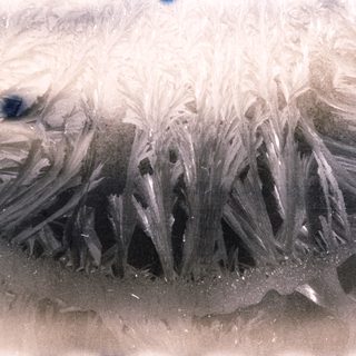 Stalactites in a cave formation.