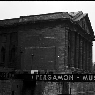 Pergamon Museum exterior with classical architecture.