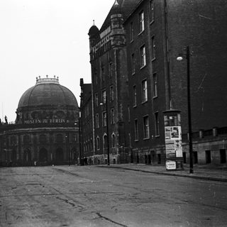 Historic Berlin museum building with dome.