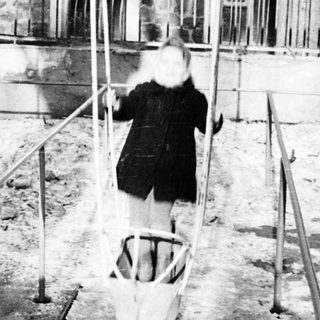 Industrial workers using suspended swing lifts.