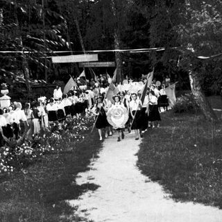 Historic parade with medieval-style procession.