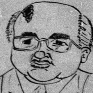 Satirical poster depicting Soviet leader with regions breaking away.