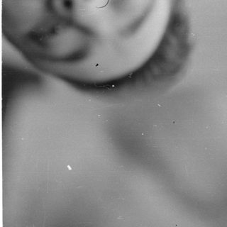 blurred torso with circular light